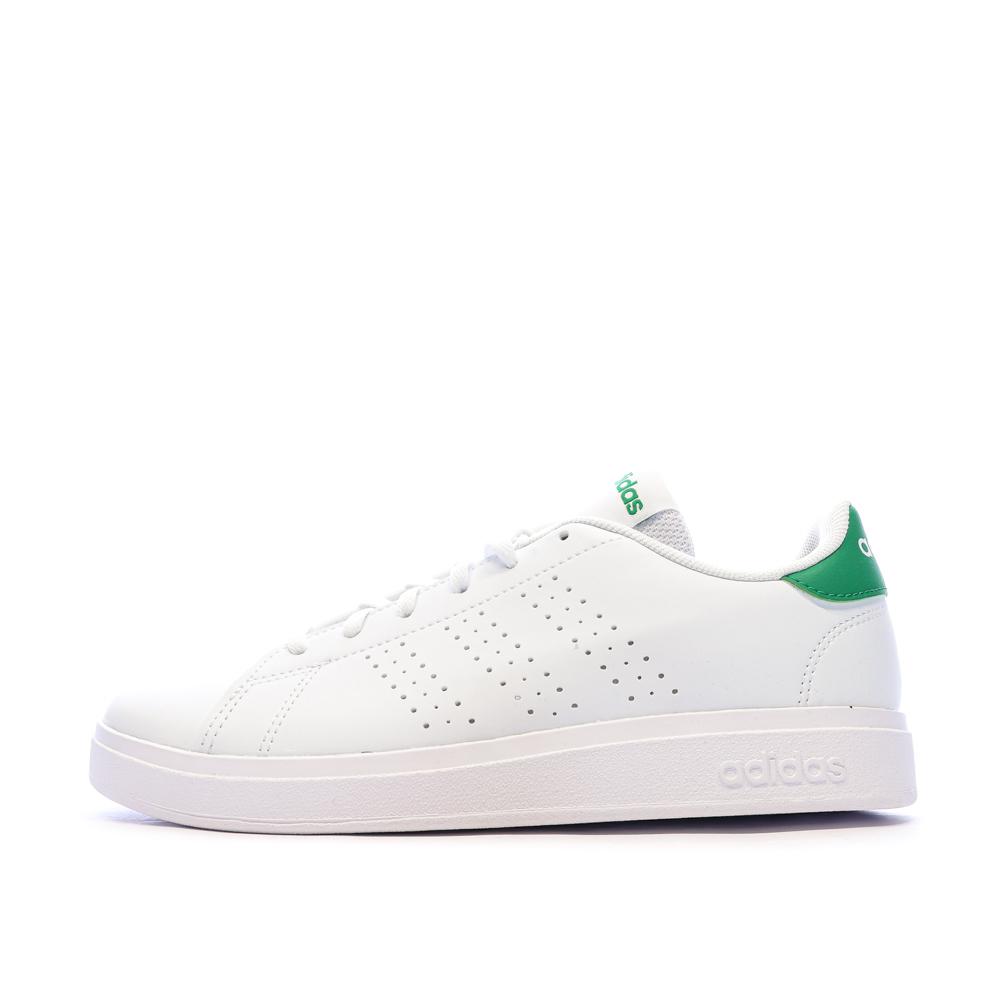 Baskets Blanches Mixte Adidas Advantage Base 2.0 J pas cher