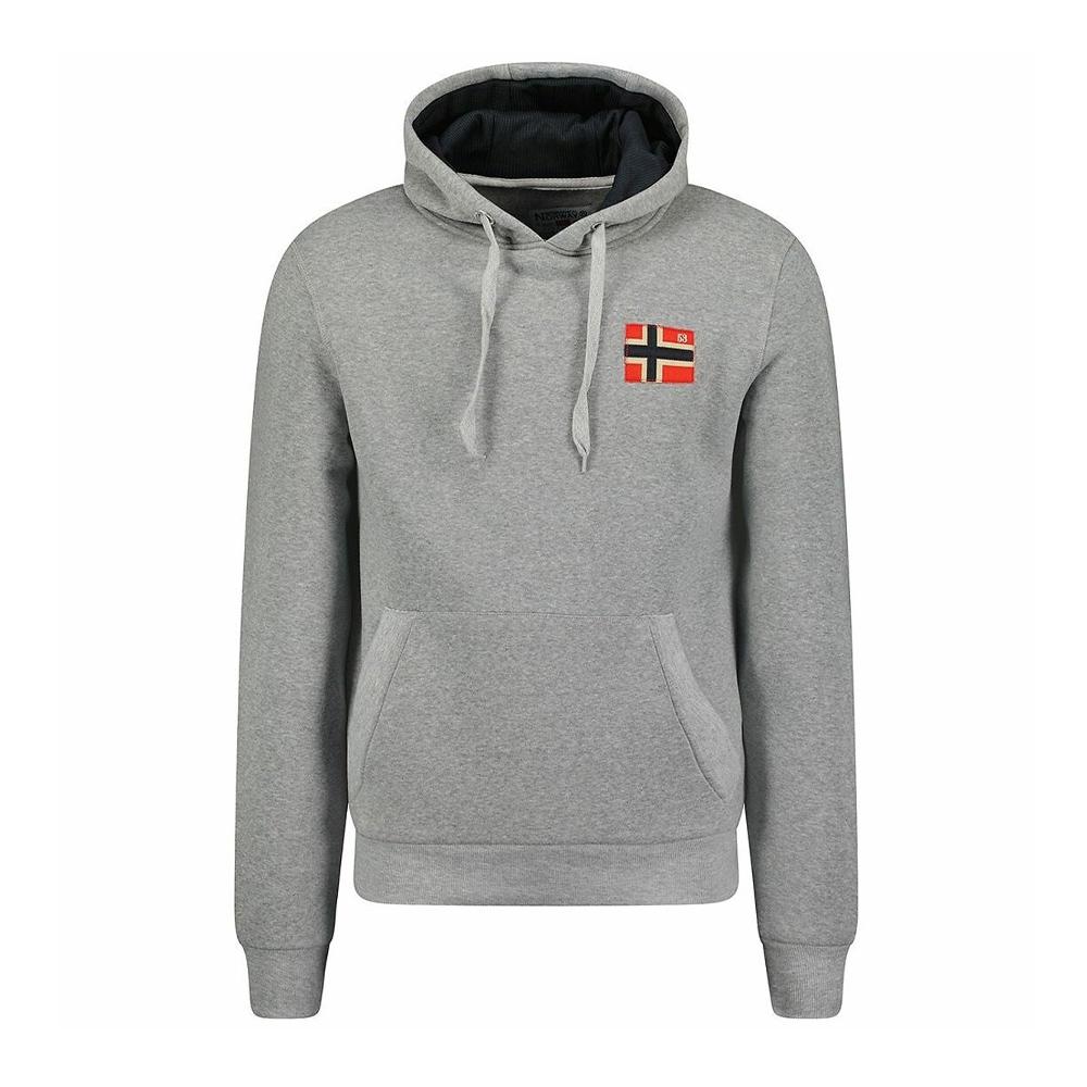 Sweat Gris Clair Homme Geographical Norway Fondant Light pas cher