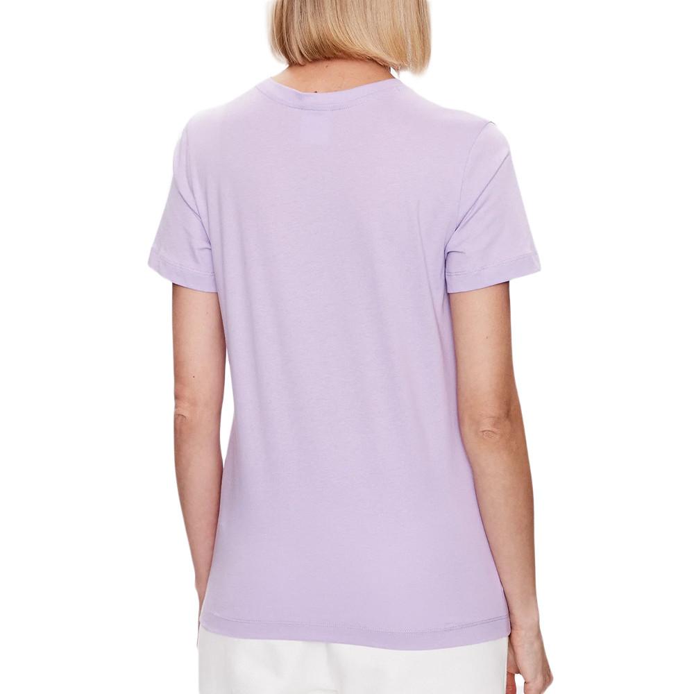 T-shirt Violet Femme Champion Crew neck vue 2