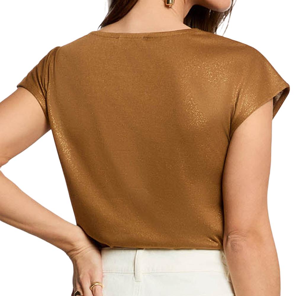 Morgan Women’s Brown Patterned T-shirt Photo of the Espace des Marques %store% store - view of %key%
