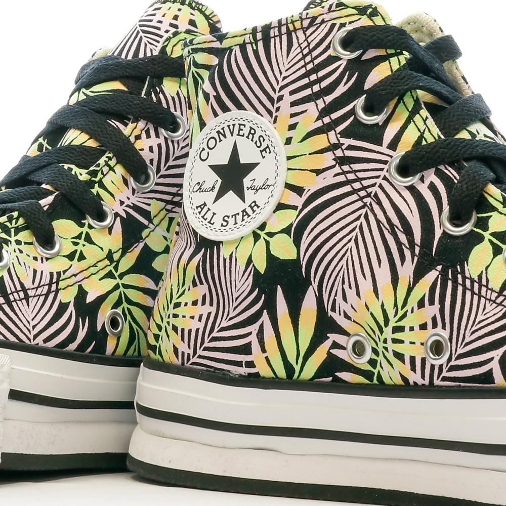 Baskets Noir/Rose Femme Converse Eva Lift vue 7