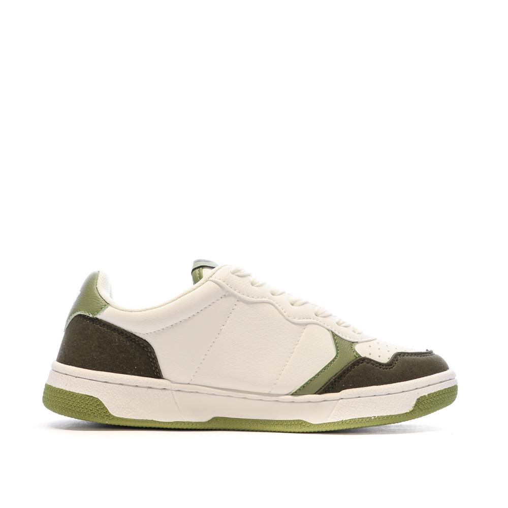 Baskets Blanc/Vert Femme Jott River vue 2