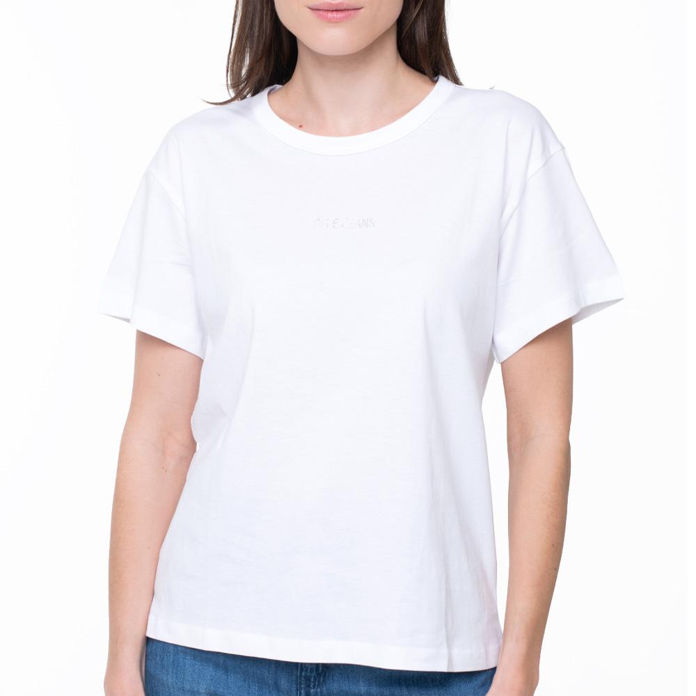 Women's White T-Shirt Pepe jeans Pjl L Nd affordable