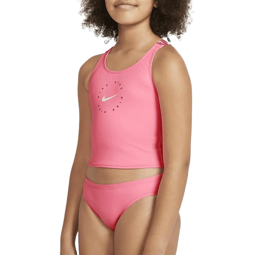 Maillot de bain 2 pieces Rose Fille Nike NESSB716 pas cher