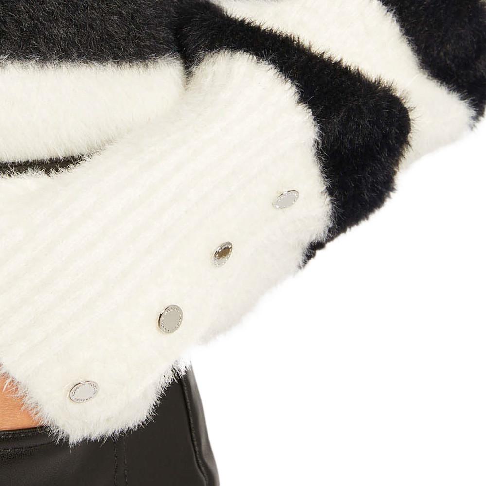 Pull à rayures Noir/Blanc Femme Morgan Mchoupi vue 3
