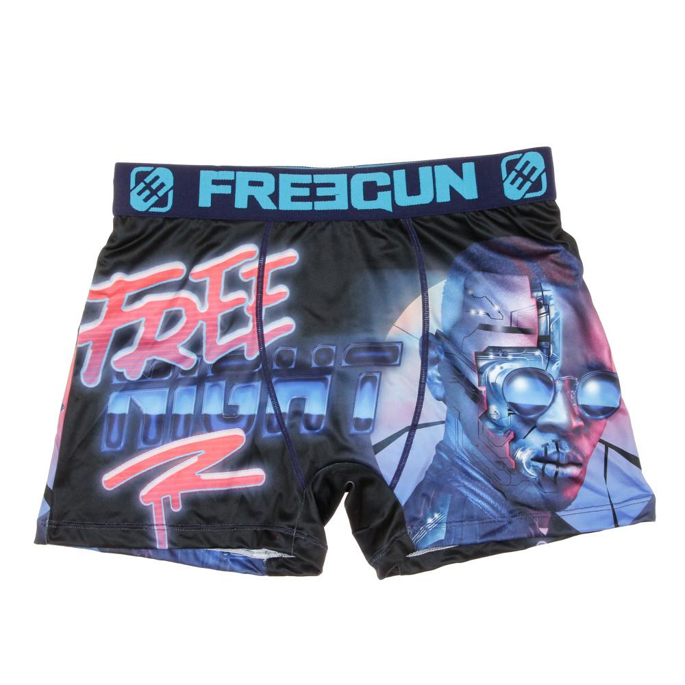 Boxer Bleu/Rose Homme Freegun Punk Cyber pas cher