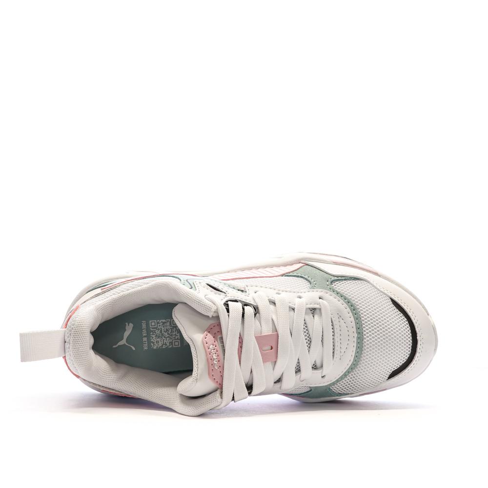 Baskets Blanc/Rose/Vert Femme Puma Trinity vue 4