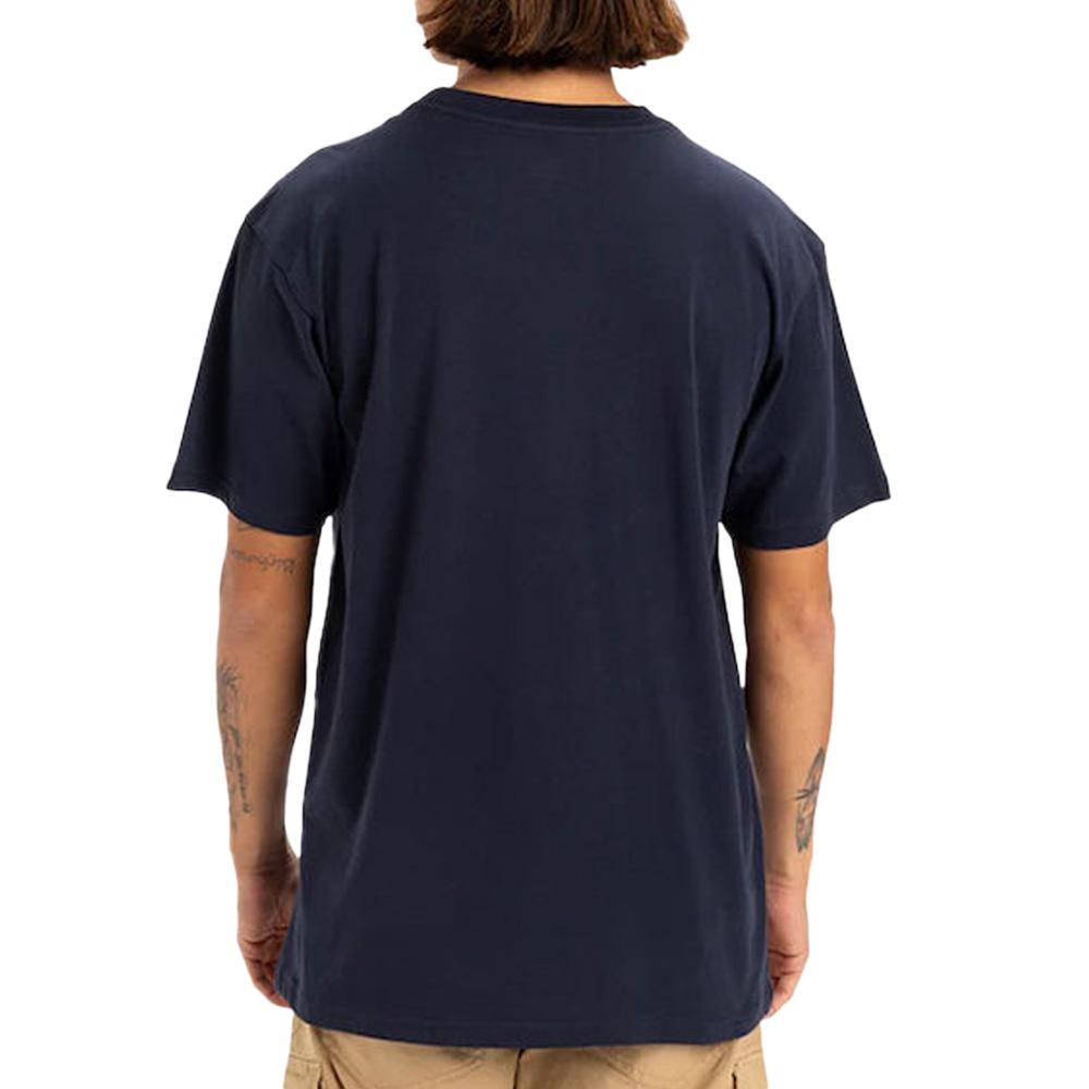 T-shirt Marine Homme Quiksilver Retro Fade Yem vue 2