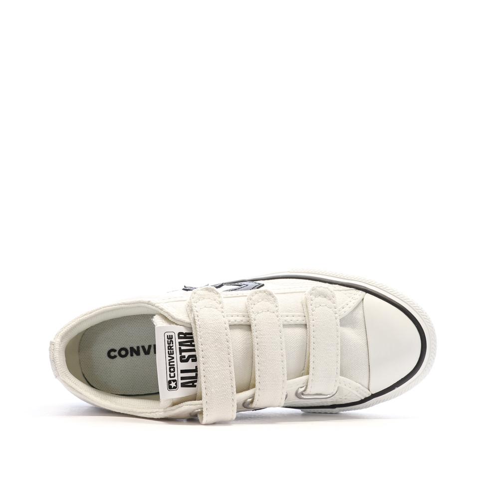 Baskets Blanches/Marines Garçon Converse Star Player vue 4