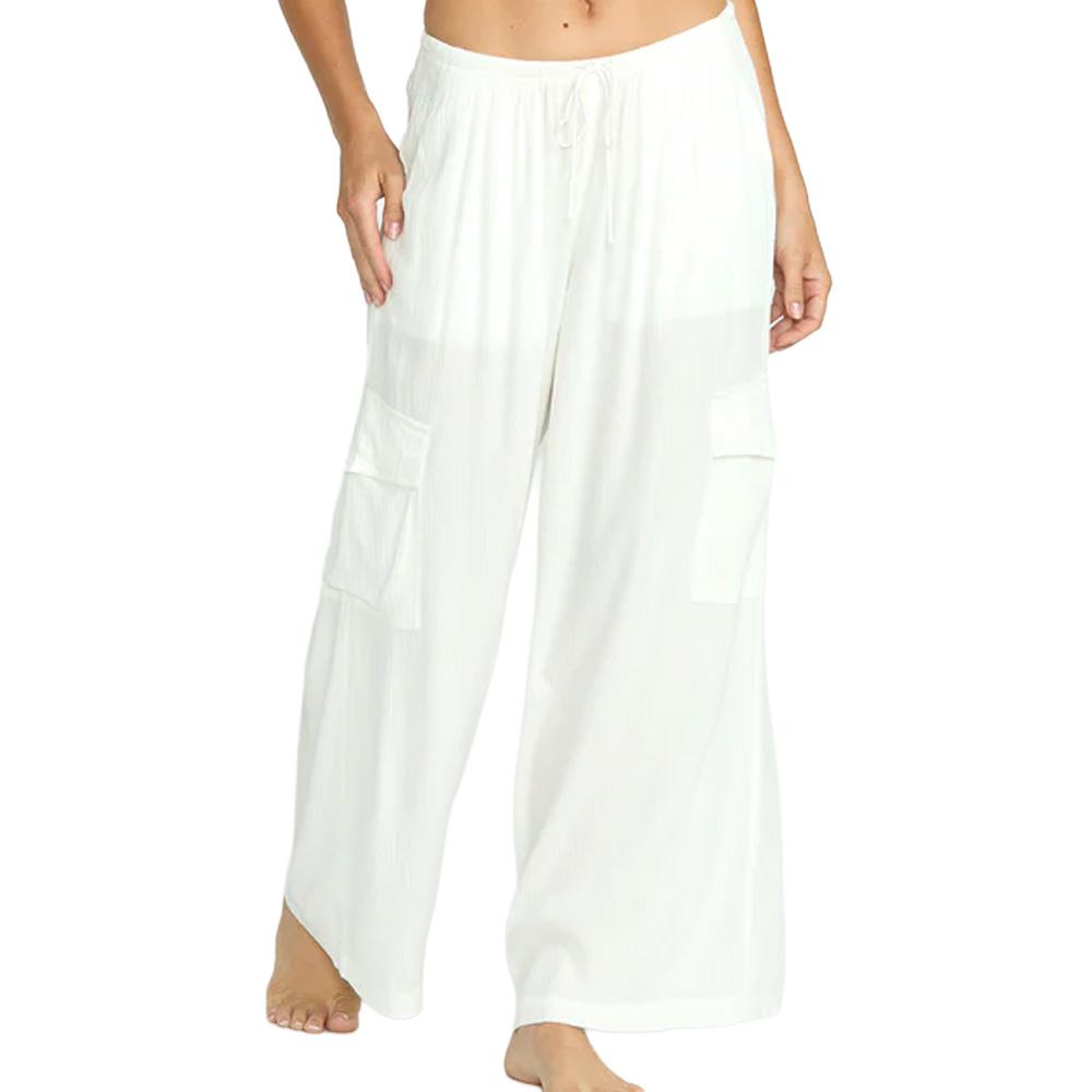 Pantalon Blanc Femme Billabong Beach Babe Cargo pas cher