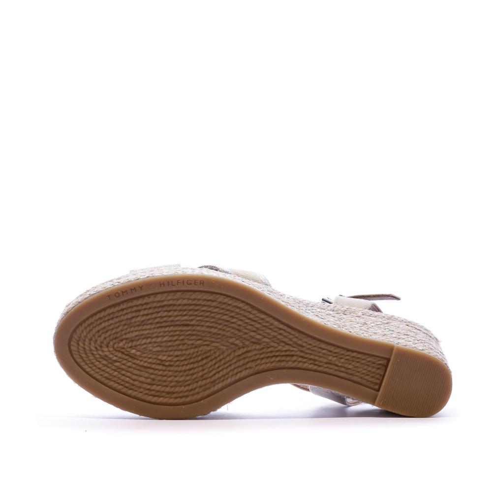 Sandales compensées beige femmes Tommy Hilfiger vue 5