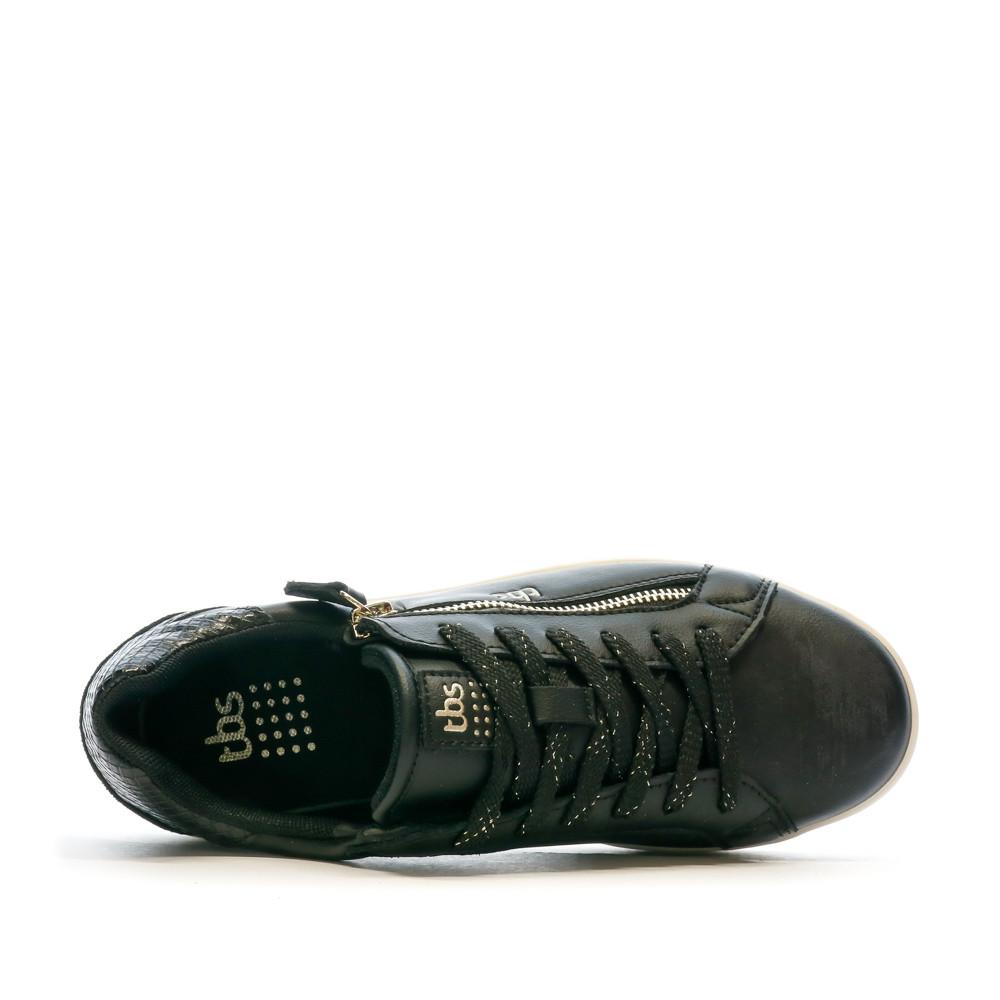 Baskets Noire Femme TBS Zip vue 4