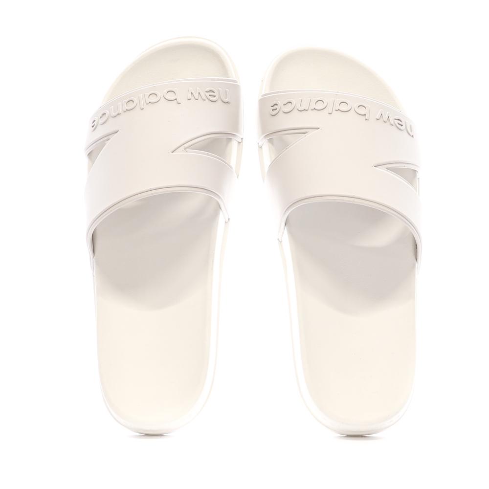 Claquettes Blanc/Gris Homme New Balance Linen pas cher