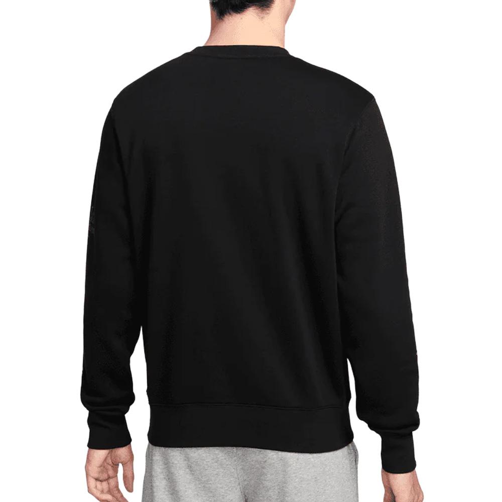 Sweat Noir/Rouge Homme Nike U Nsw Crew vue 2