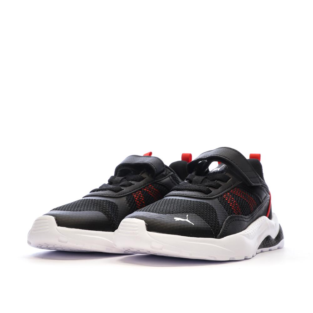 Baskets Noires/Rouges Garçon Puma Anzarun vue 6