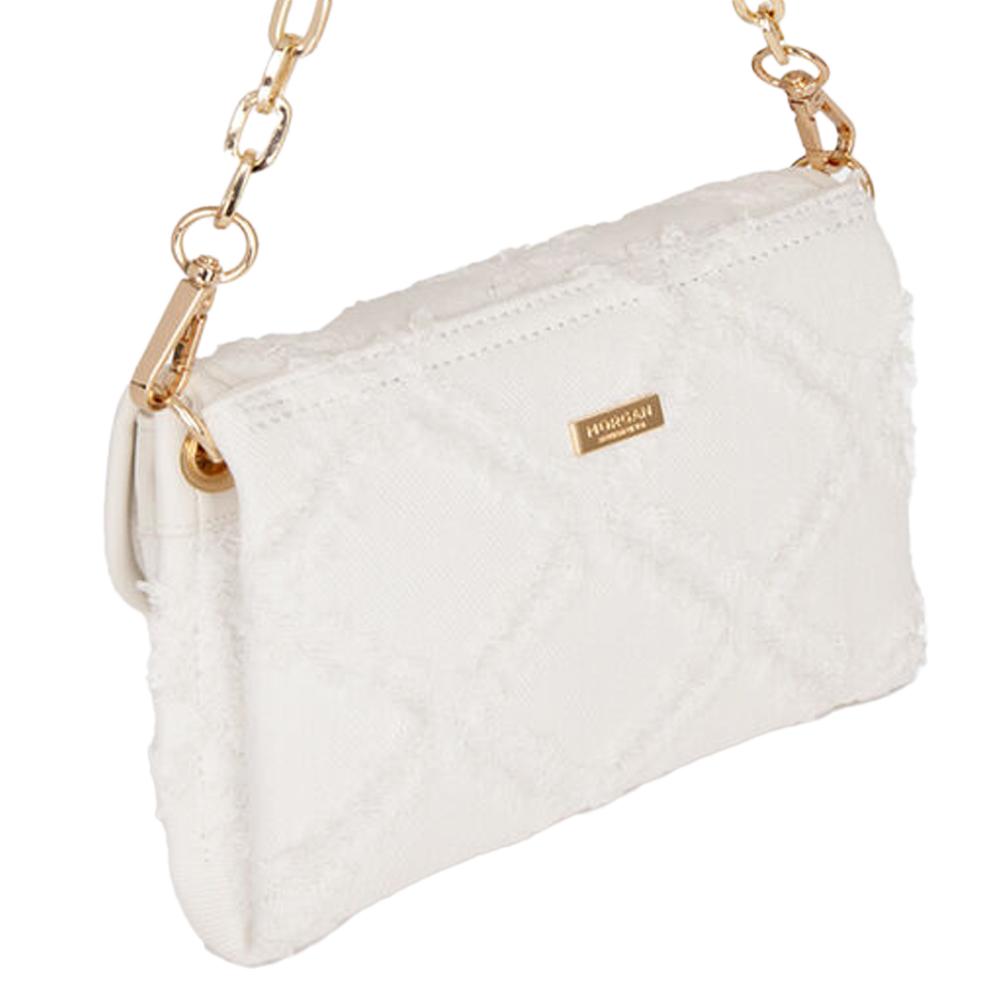 Sac à Bandoulière Écru Femme Morgan Romeo vue 2