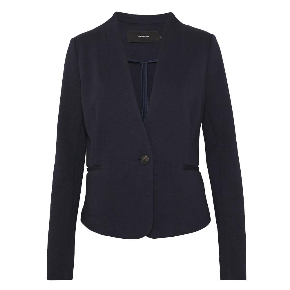 Veste blazer marine femme Vero Moda glen vue 3