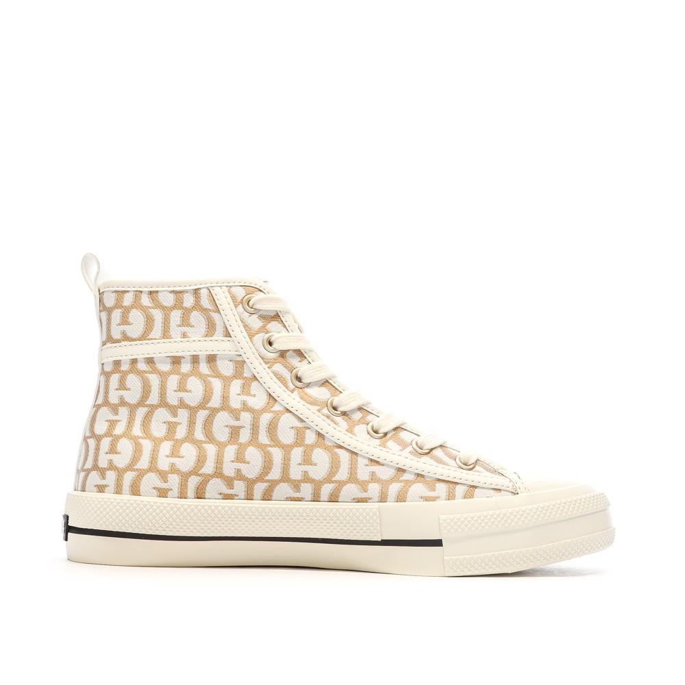 Baskets Blanches/Marron Femme Guess Colyn vue 2