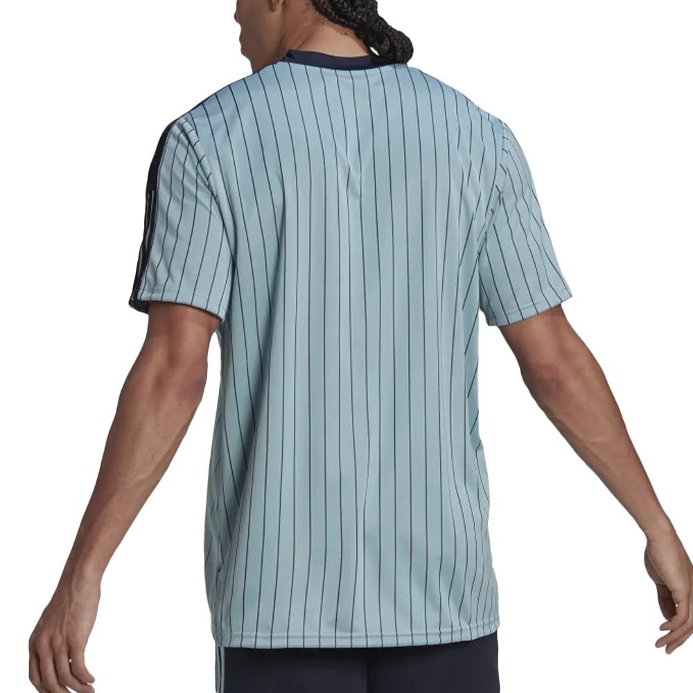 T-shirt Bleu Homme Adidas Tiro vue 2