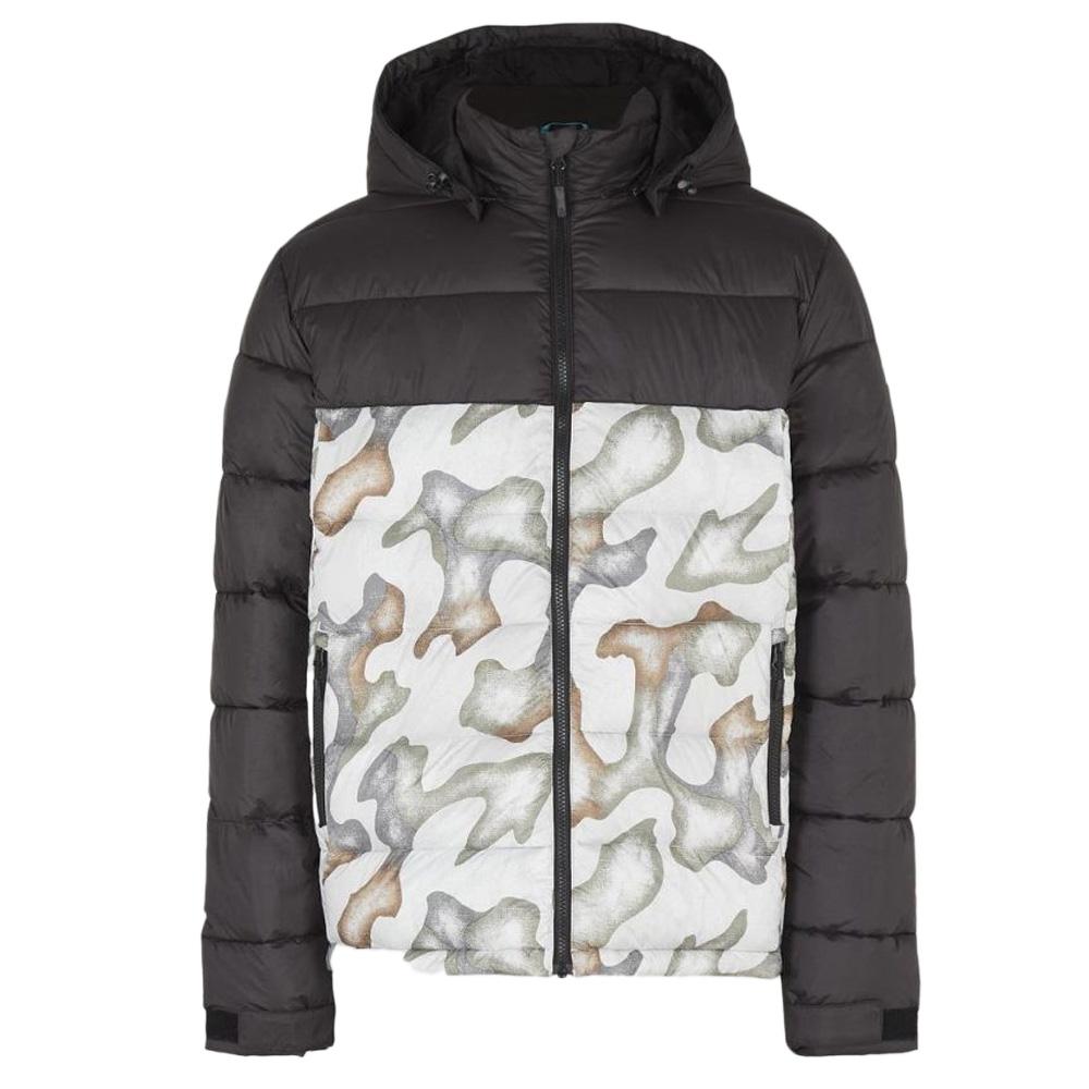 Blouson Noir/Gris Homme O'Neill O'riginals Puffer pas cher