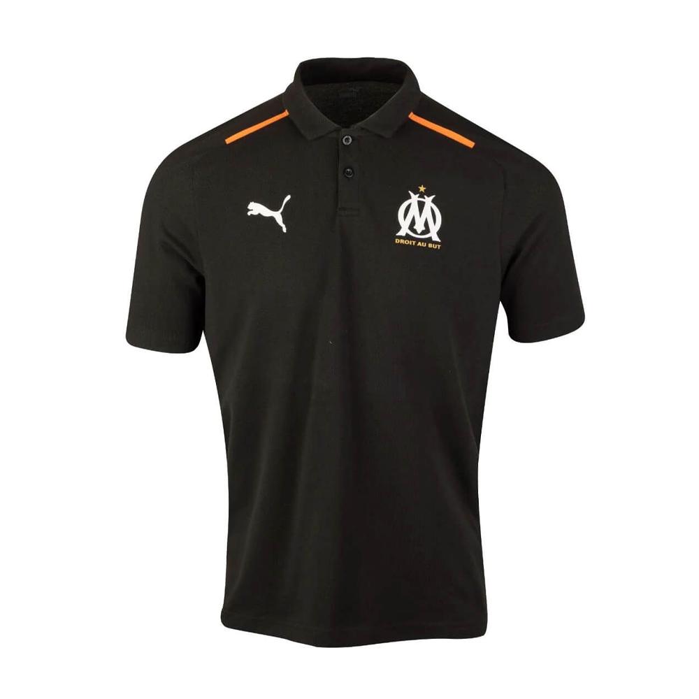 OM Polo Noir Homme Puma 2024 pas cher