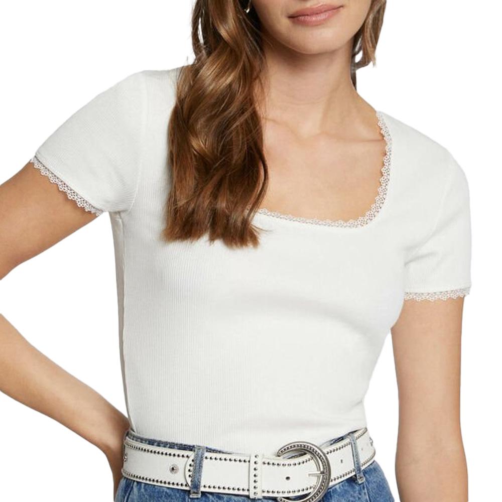 T-Shirt Blanc Femme Morgan DLUBI pas cher