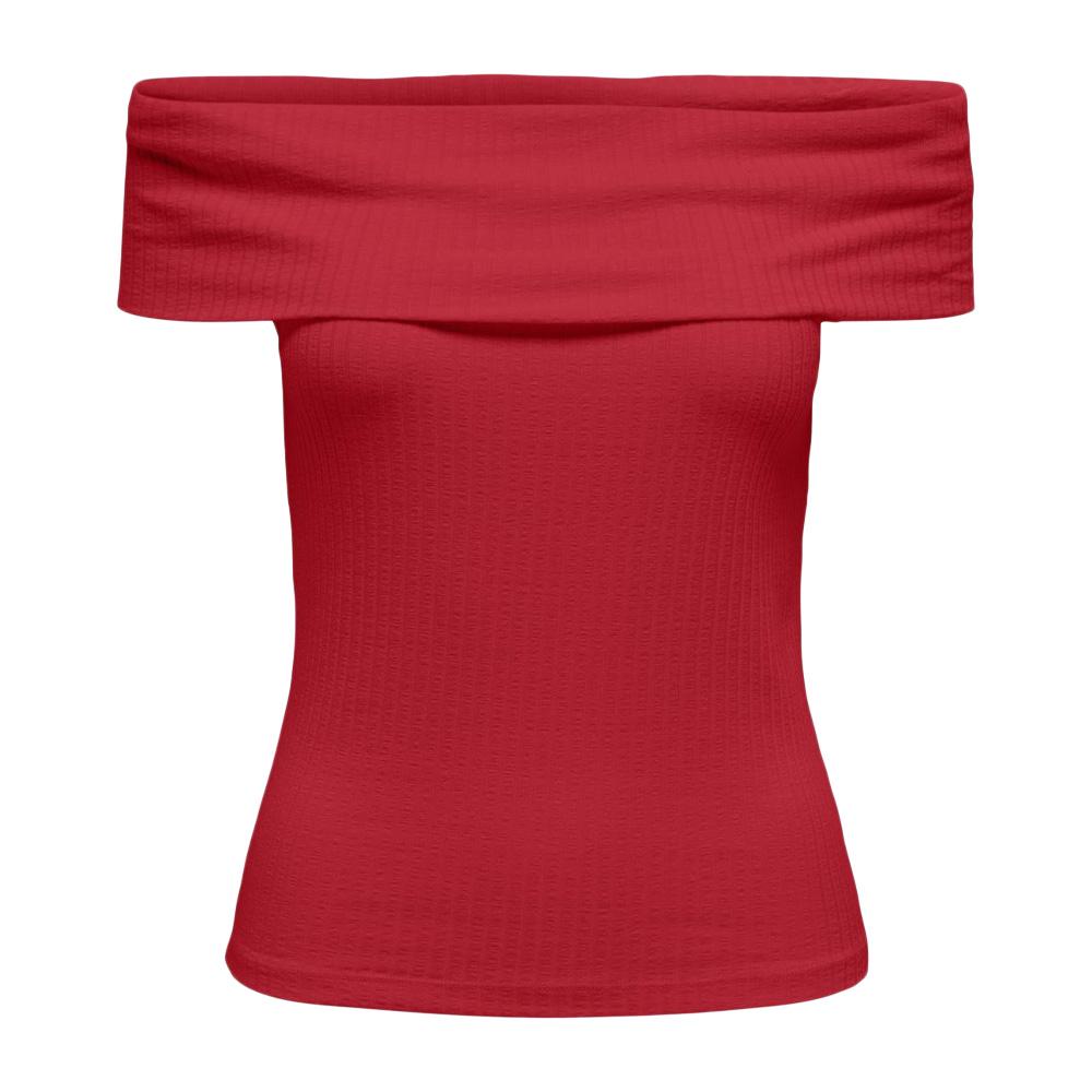 T-Shirt Rouge Femme JDY Fransiska 15344028 vue 3