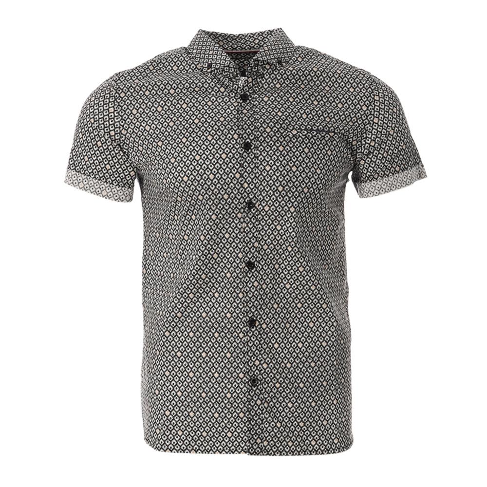 Chemise Noire à Motifs Homme Teddy Smith Cut Mc 10711556D pas cher