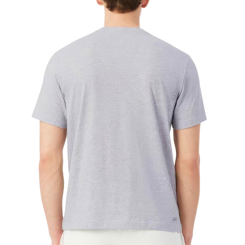 T-shirt Gris Clair Homme Lacoste TH7618 vue 2