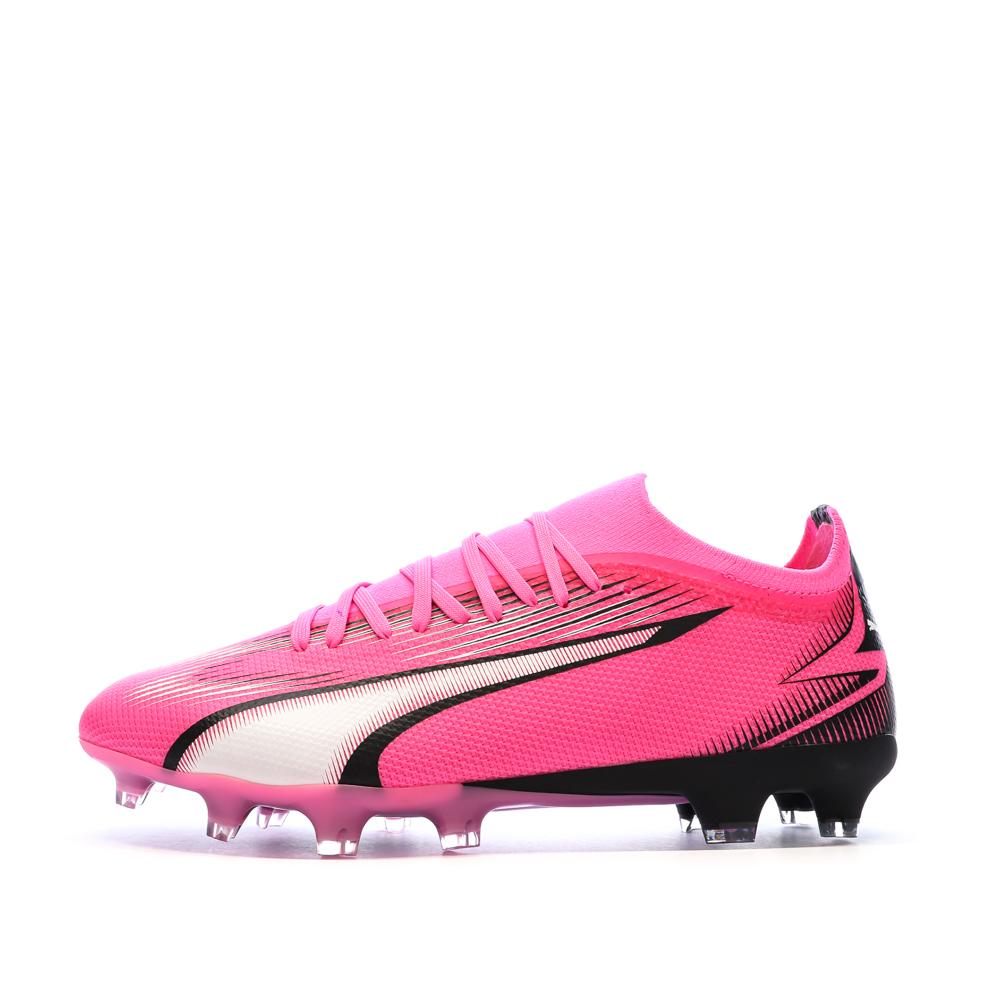Chaussures de Foot Roses Homme Puma Ultra Match FG/AG pas cher