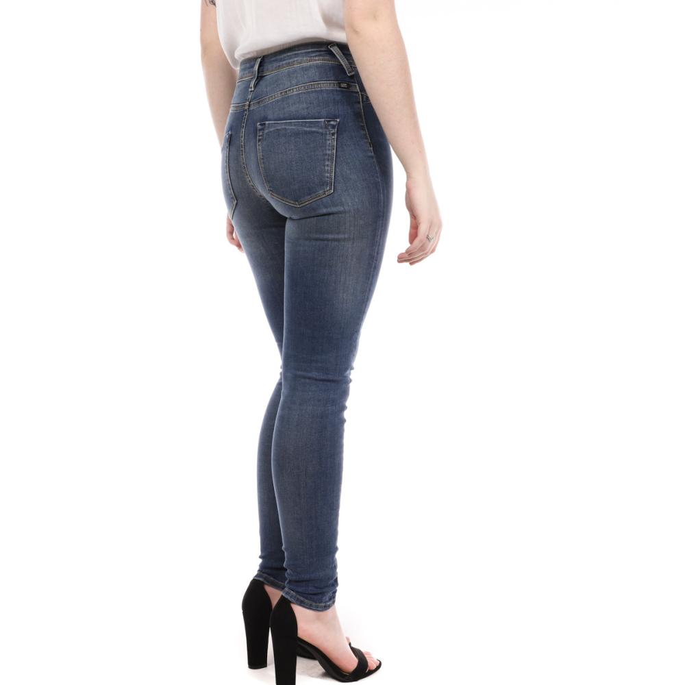 Jean Taille Haute Bleu Femme Teddy Smith The Jeg vue 2