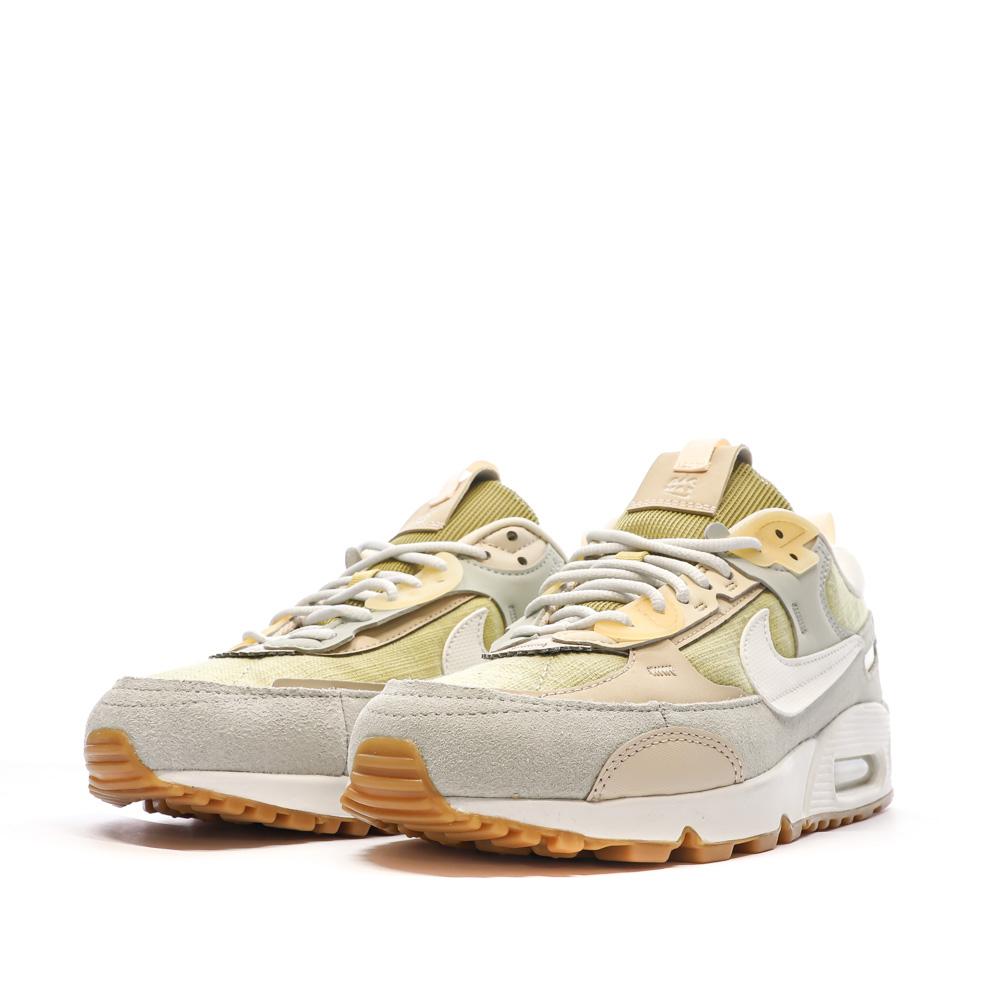 Baskets Bleu/Vert/Rose Femme Nike Air Max 90 Futura vue 6