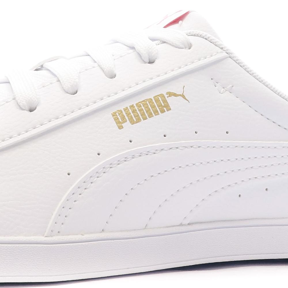 Baskets Blanche/Rose Femme Puma Vikky Lopro vue 7