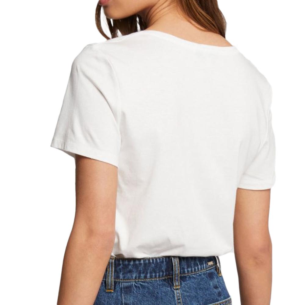 T-shirts Blanc Femme Morgan Serigraphie 241 DVEGAS vue 2