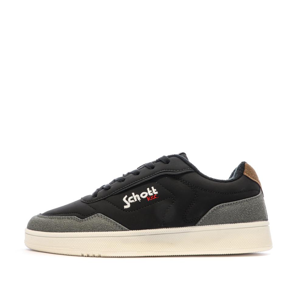 Baskets Noires Homme Schott Titan pas cher
