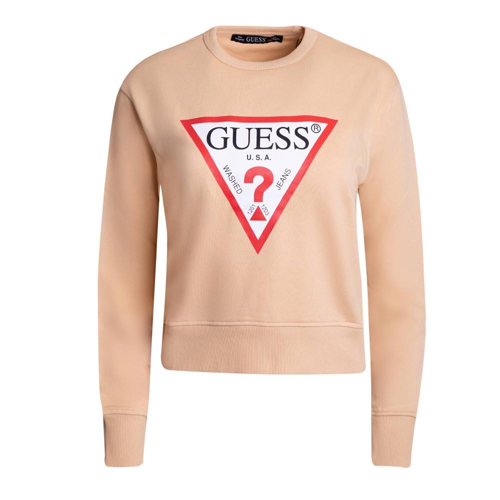 Sweat Camel Femme Guess Original pas cher