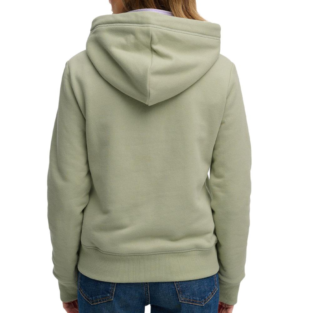 Sudadera verde para mujer Superdry Essential Logo ver 2