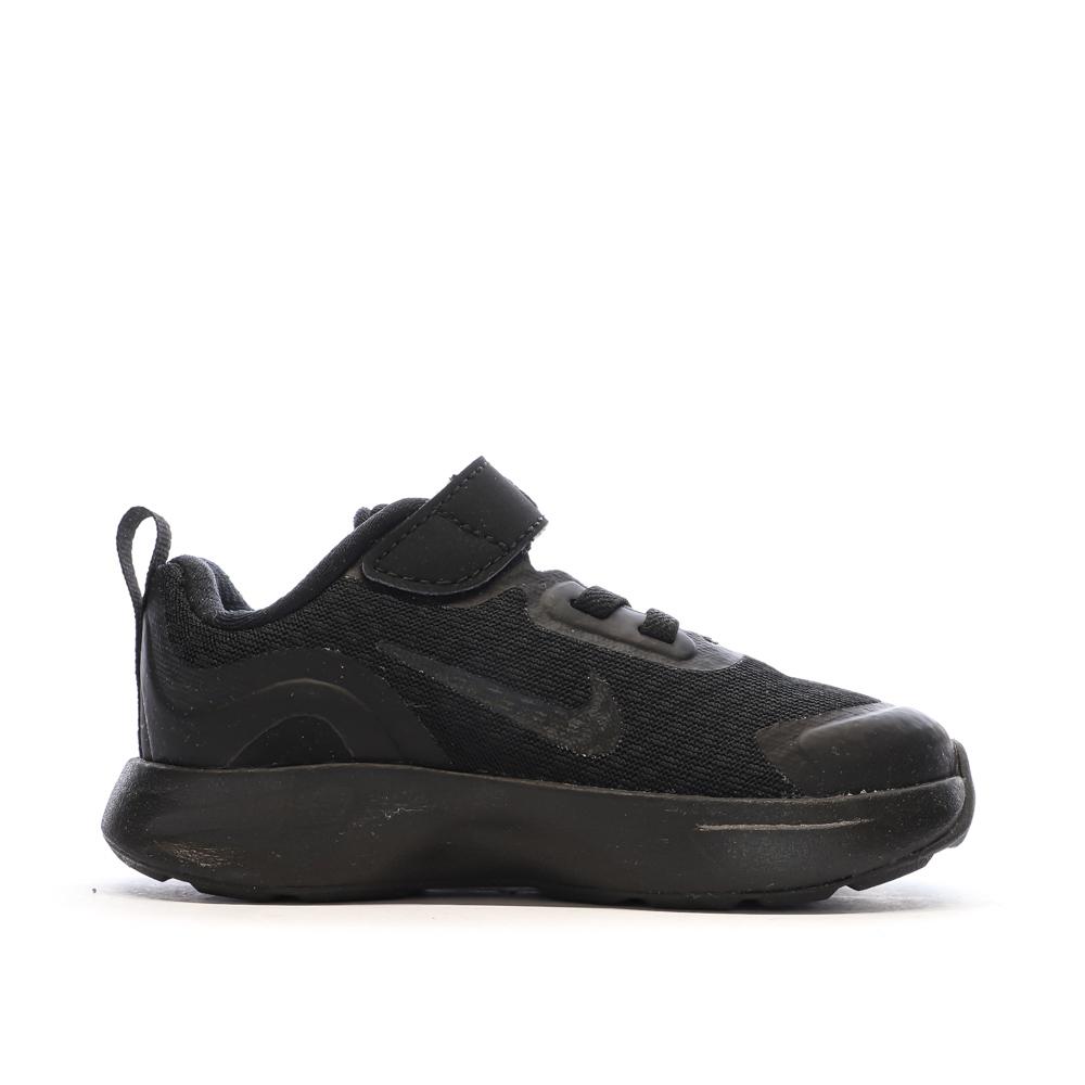 Baskets Noires Garçon Nike Wearallday vue 2