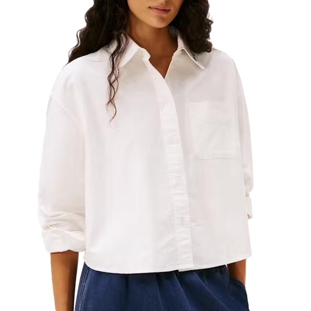Chemise Blanche Femme Tommy Hilfiger Oxford pas cher
