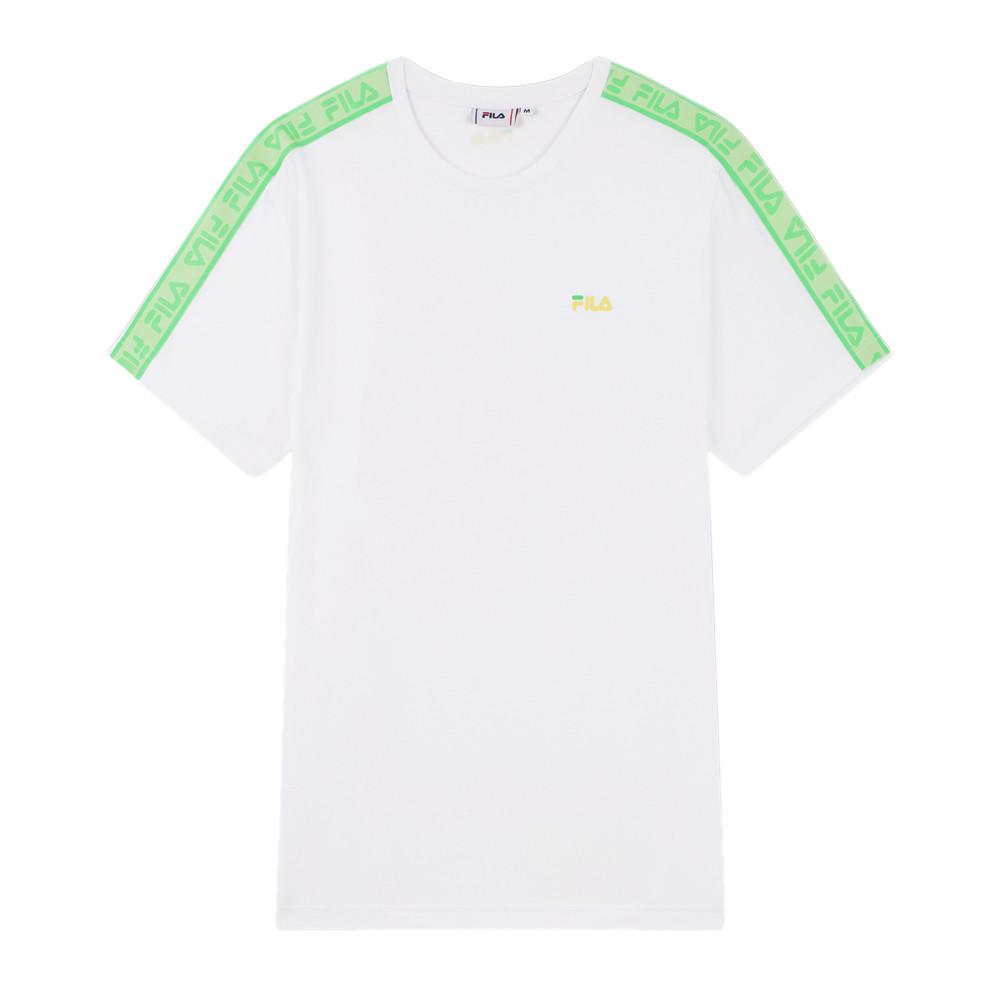 T-shirt Blanc/Vert Homme Fila Gaston pas cher