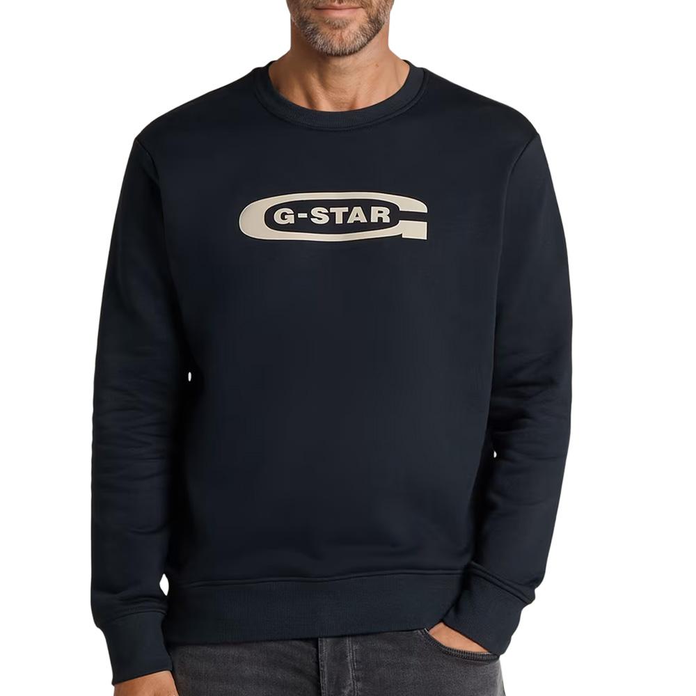 Sweat Noir Homme G-Star RAW Old Skool pas cher