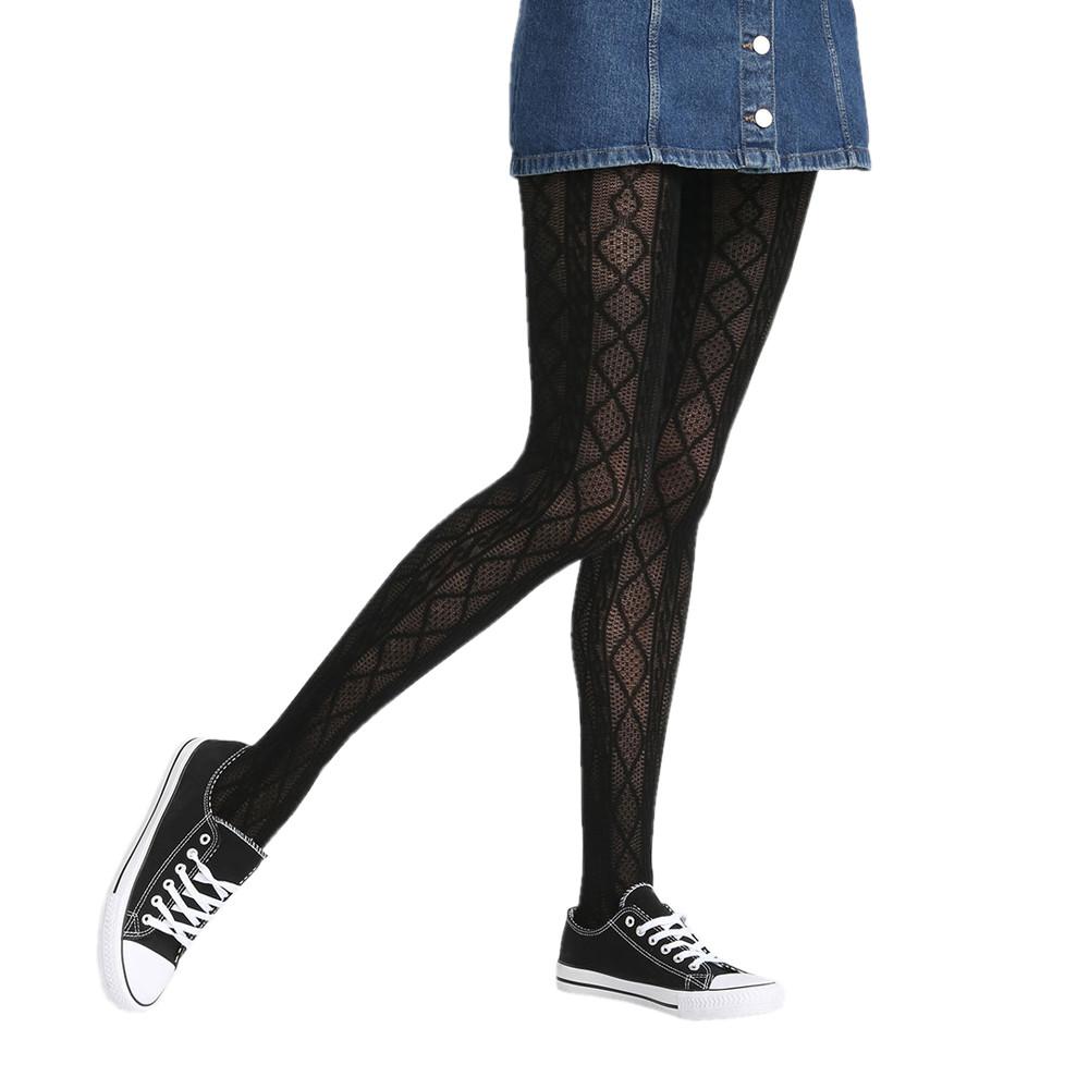 Collant Noir Fantaisie Dim Style Torsade pas cher