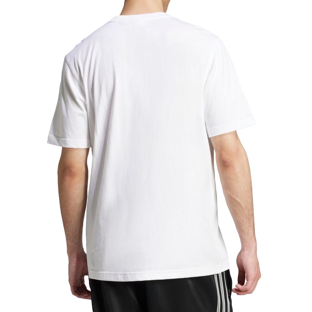 Weißes Herren-T-Shirt von Adidas mit Trefoil-Logo JI8544 Ansicht 2