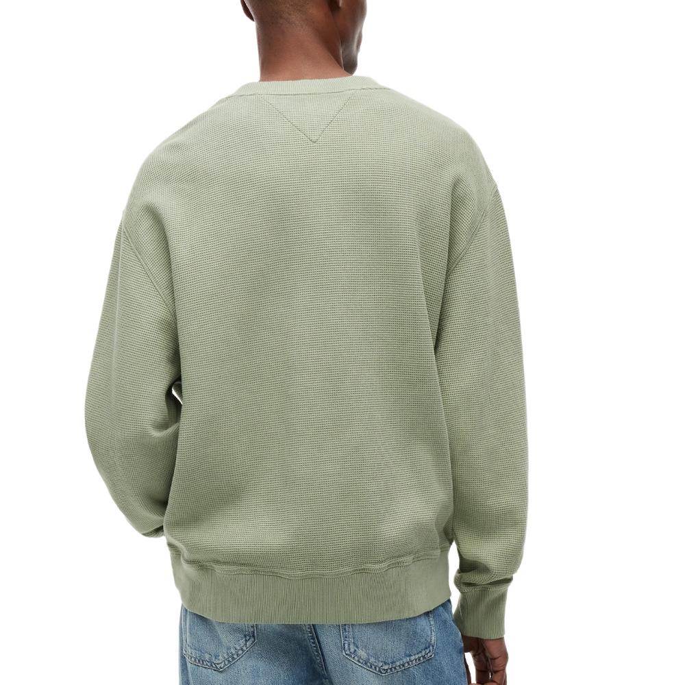 Sweat Vert Homme Tommy Hilfiger Washed vue 2