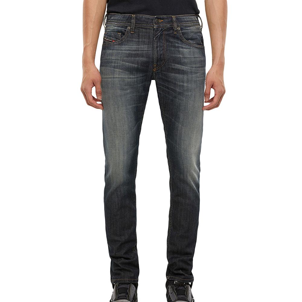 Jean slim Bleu foncé Homme Diesel Thommer pas cher