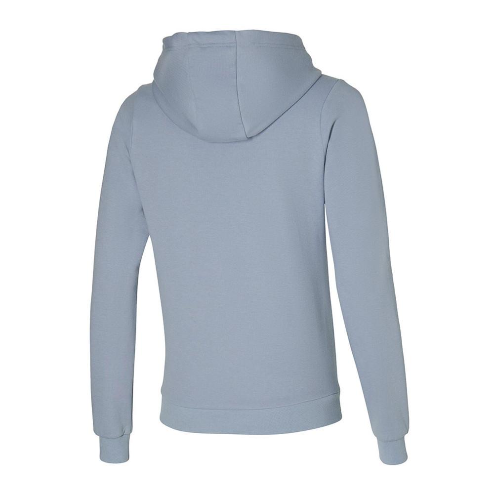 Sweat à Capuche Bleu Femme Mizuno Athletic Hoody vue 2