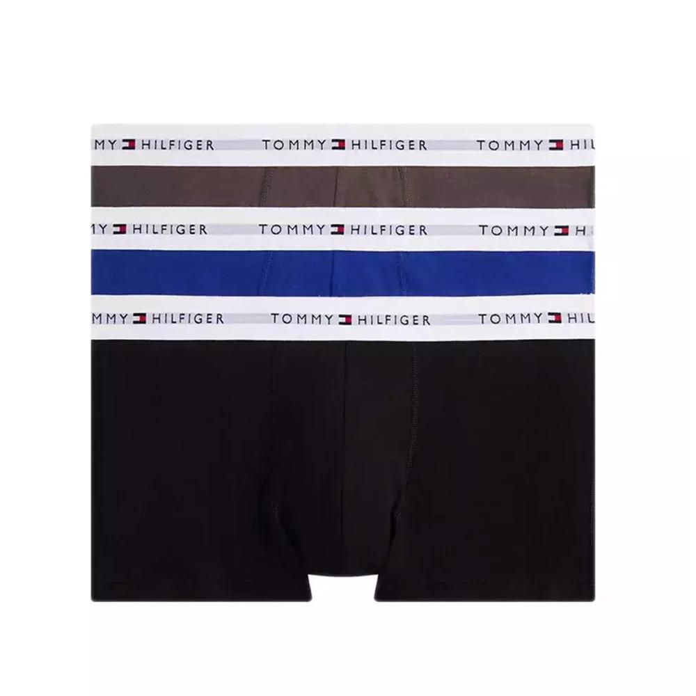 X3 Boxers Bleu/Gris Homme Tommy Hilfiger UM0UM02761 vue 3