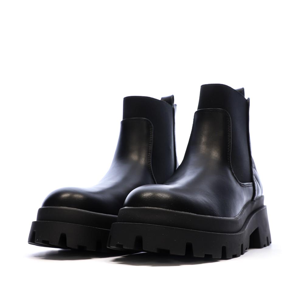 Bottines Noires Femme Only Doja vue 6