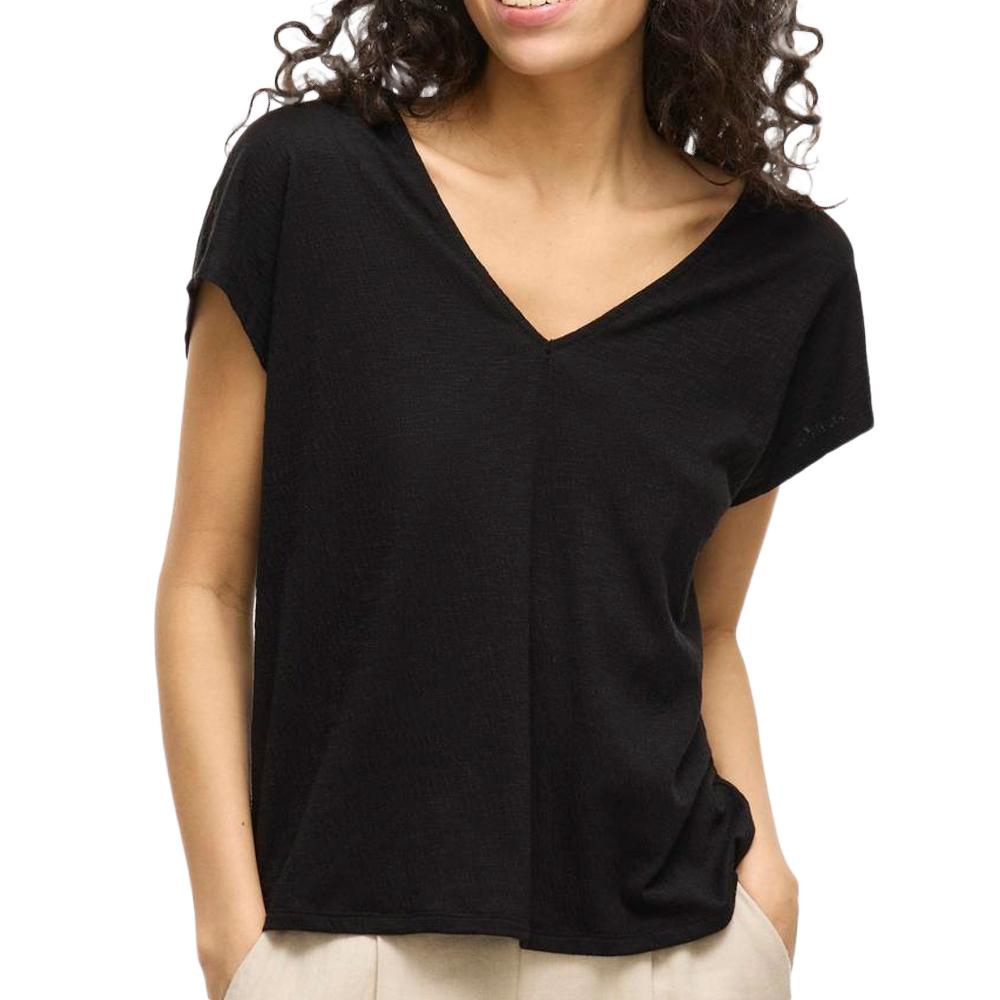 Camiseta negra de mujer Vila Visyma barato