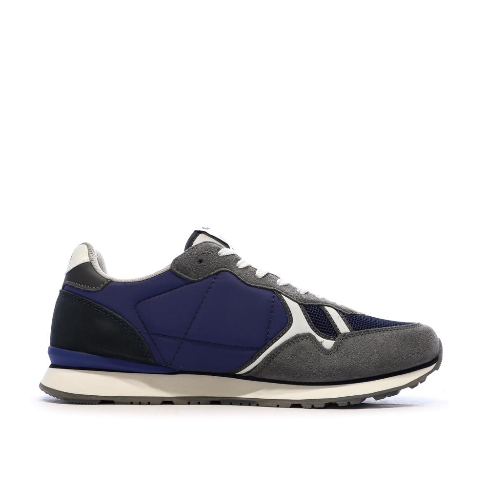 Baskets Gris/Bleu Homme Pepe Jeans Brit Mixt vue 2